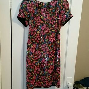 Sequined cocktail dress